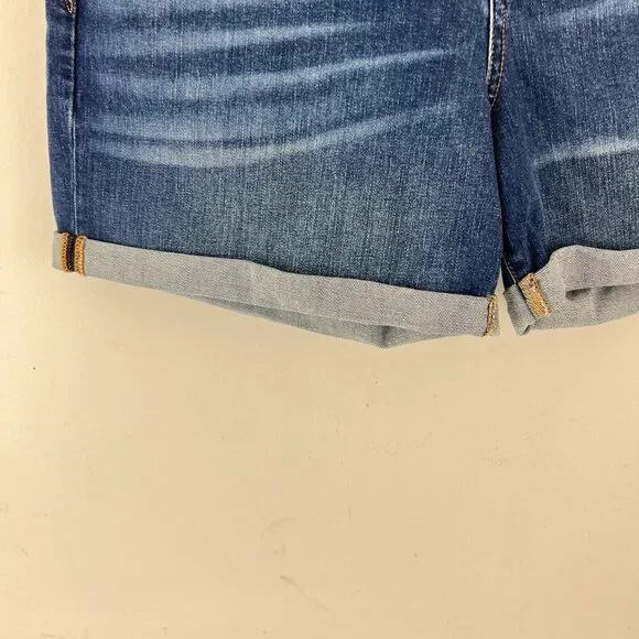 Gap Denim Jean Rolled Hem Shorts Size 16/33 Mid Rise 5inch Inseam - Picture 8 of 9